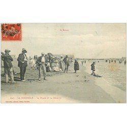 carte postale ancienne 11 LA NOUVELLE. La Plage et la Réserve vers 1907