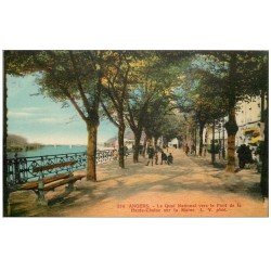 carte postale ancienne 49 ANGERS. Le Quai National