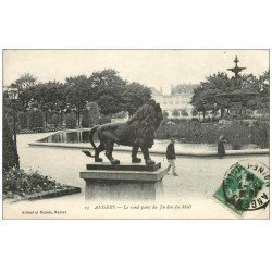 carte postale ancienne 49 ANGERS. Le Rond-Point du Jardin du Mail 1916