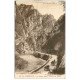 carte postale ancienne 11 LA PIERRE-LYS. Route Entrée du Défilé 1933 attelages