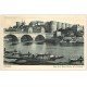 carte postale ancienne 49 ANGERS. Port de la Basse-Chaîne avec Pêcheurs sur barque