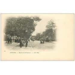 carte postale ancienne 49 ANGERS. Promenade Boulevard de Saumur vers 1900