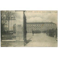 carte postale ancienne 49 ANGERS. Quartier Eblé Caserne du 6° Génie 1915. Militaires et Régiments (en l'état)...