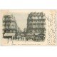 carte postale ancienne 49 ANGERS. Rue d'Alsace et Place du Ralliement 1903. Tramway publicité Maggi