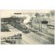 carte postale ancienne 49 ANGERS. Train Locomotive et Péniche