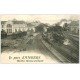 carte postale ancienne 49 ANGERS. Trains Locomotives sortant de Gare