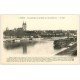 carte postale ancienne 49 ANGERS. Vue générale Maine et Cathédrale. Bateaux Lavoir