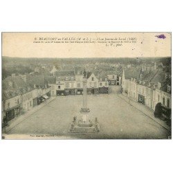 carte postale ancienne 49 BEAUFORT-EN-VALLEE. Place Jeanne-de-Laval. Cercle du Véloce Club