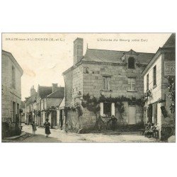 49 BRAIN-SUR-ALLONNES. Café à l'Entrée du Bourg 1919