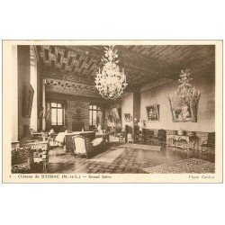 carte postale ancienne 49 BRISSAC. Le Château. Grand Salon