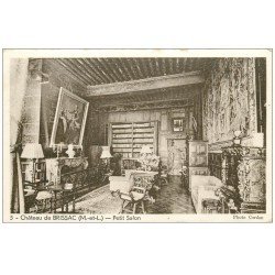 carte postale ancienne 49 BRISSAC. Le Château. Petit Salon