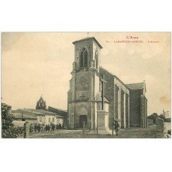 carte postale ancienne 11 LABASTIDE-D'ANJOU. L'Eglise vers 1910...