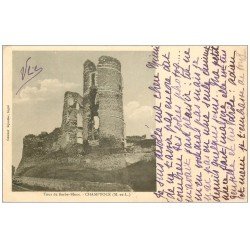 carte postale ancienne 49 CHAMPTOCE. Tour Barbe-Bleue 1903