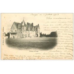 carte postale ancienne 49 CHATEAU DE BAUGE 1903