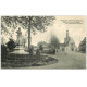 carte postale ancienne 49 CHATEAU-GONTIER. Eglise et Statue Loyson. tampon Militaire 1918