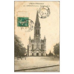 carte postale ancienne 49 CHEMILLE. Eglise Notre-Dame 1912