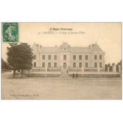 carte postale ancienne 49 CHOLET. Collège de Jeunes Filles 1909