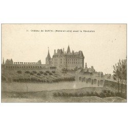 carte postale ancienne 49 DURTAL. Le Château avant la Révolution