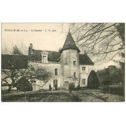 carte postale ancienne 49 ECUILLE. Le Doyenné animation