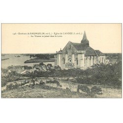 carte postale ancienne 49 EGLISE DE CANDES