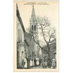 carte postale ancienne 11 LASBORDES. Le Clocher