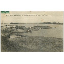 carte postale ancienne 49 LA POSSONNIERE. Réserve de Bois et Lavandières sur le Port 1916