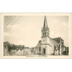 carte postale ancienne 49 MAZE. Place de l'Eglise