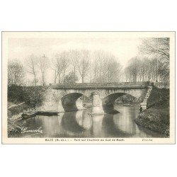 carte postale ancienne 49 MAZE. Pont sur l'Authion au Gué Mazé