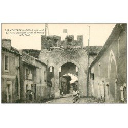 carte postale ancienne 49 MONTREUIL-BELLAY. La Porte Nouvelle route de Mollay