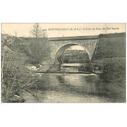 carte postale ancienne 49 MONTREVAULT. L'Eure au Pont du Fief Sauvin