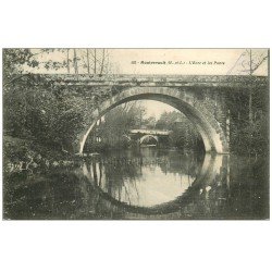 carte postale ancienne 49 MONTREVAULT. L'Eure et les Ponts 1912