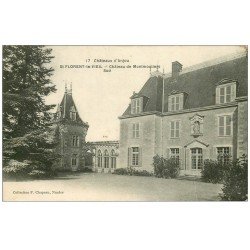 carte postale ancienne 49 SAINT-FLORENT-LE-VIEIL. Château de Montmoutiers 1949 (timbre manquant)