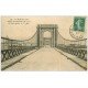 carte postale ancienne 49 SAINT-MATHURIN. Le Pont suspendu 1911