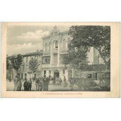 carte postale ancienne 11 LEZIGNAN. Avenue de la Gare 1906