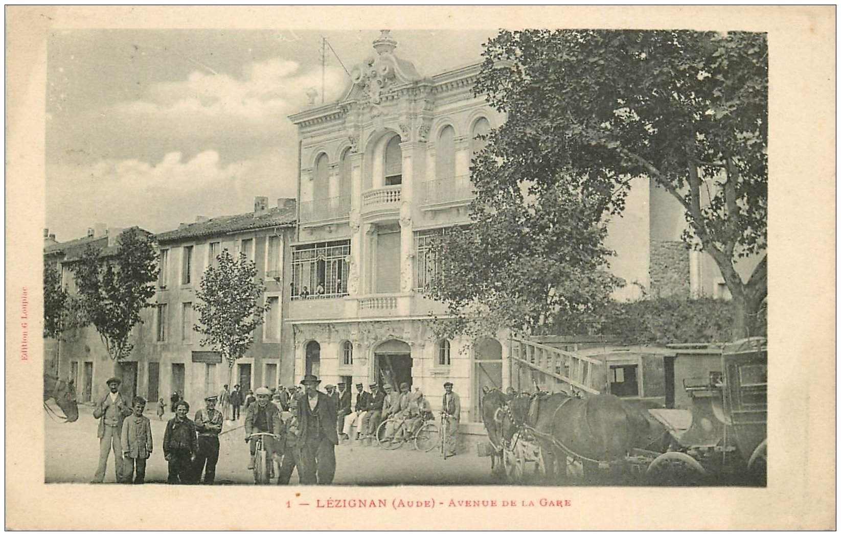 11 LEZIGNAN. Avenue de la Gare 1906