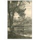 carte postale ancienne 49 SAINT-NICOLAS ANGERS. L'Etang 1907 avec rameur