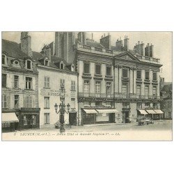 carte postale ancienne 49 SAUMUR. Ancien Hôtel Napoléon et Commerces