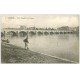 carte postale ancienne 49 SAUMUR. Jeune Pêcheur près du Pont Cessart 1908