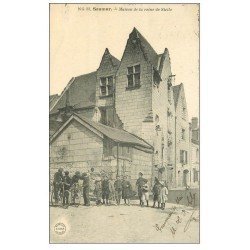 carte postale ancienne 49 SAUMUR. Maison de la Reine de Sicile 1911