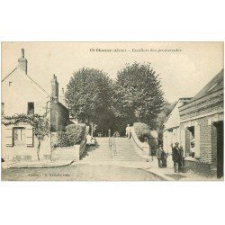 carte postale ancienne 02 CHAUNY. Escalier des Promenades. Edition Baticler