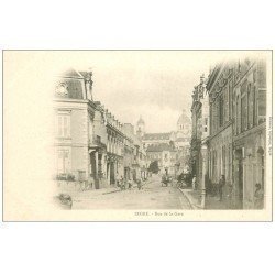 carte postale ancienne 49 SEGRE. Rue de la Gare vers 1900. Edition Gaumer bijoutier