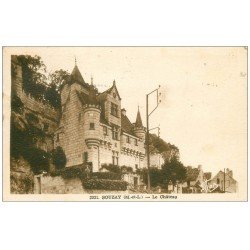 carte postale ancienne 49 SOUZAY. Le Château 1954