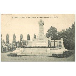 carte postale ancienne 59 ARMENTIERES. Monument des Victimes 1907