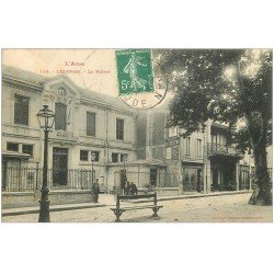 carte postale ancienne 11 LEZIGNAN. La Mairie 1909