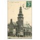 carte postale ancienne 59 BAVAY. Hôtel de Ville animation vers 1910