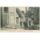 carte postale ancienne 59 BERGUES. Rue de la Gare bombardée