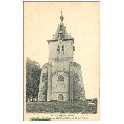 carte postale ancienne 59 BERGUES. Tour Eglise Saint-Winoc 1908