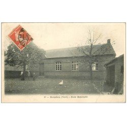 carte postale ancienne 59 BOUSIES. Ecole Maternelle 1909