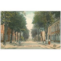 carte postale ancienne 59 CAMBRAI. Avenue Victor-Hugo 1908