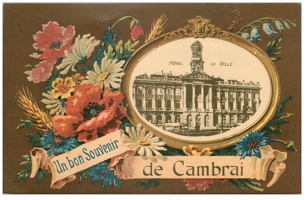 carte postale ancienne 59 CAMBRAI. Hôtel de Ville